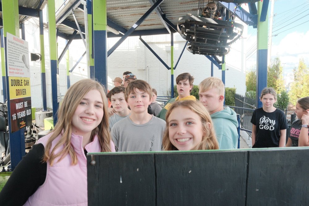 Students spending time together on a ministry trip